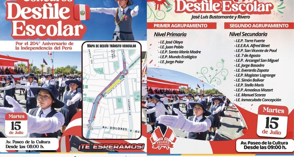 Bustamante alista gran desfile por Fiestas Patrias