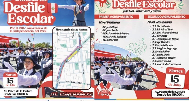 Bustamante alista gran desfile por Fiestas Patrias