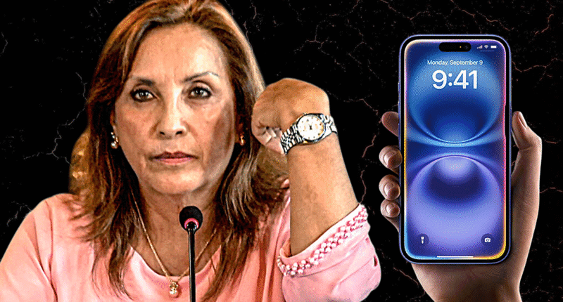 Presidencia adquiere celulares y Boluarte usaría un iPhone 16 Pro Max