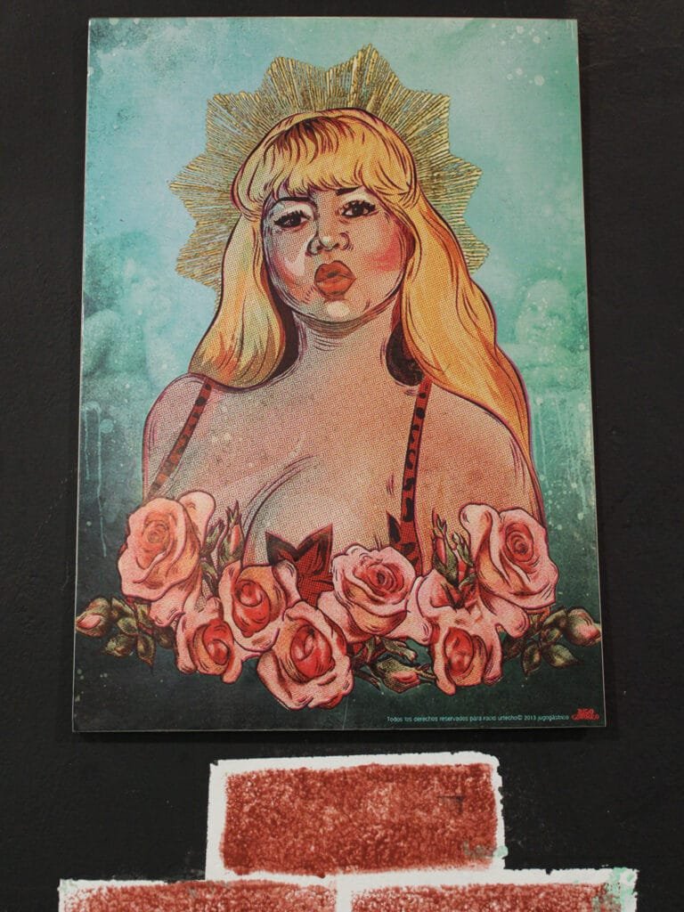 La esposa de Bryan decidió decorar el local con iconos de la cultura pop peruana, como Sussy.