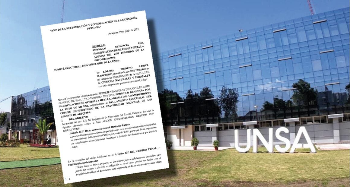 Denuncian falsificación en elecciones de la UNSA 