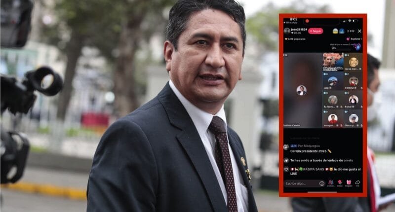 Vladimir Cerrón burla la justicia desde TikTok