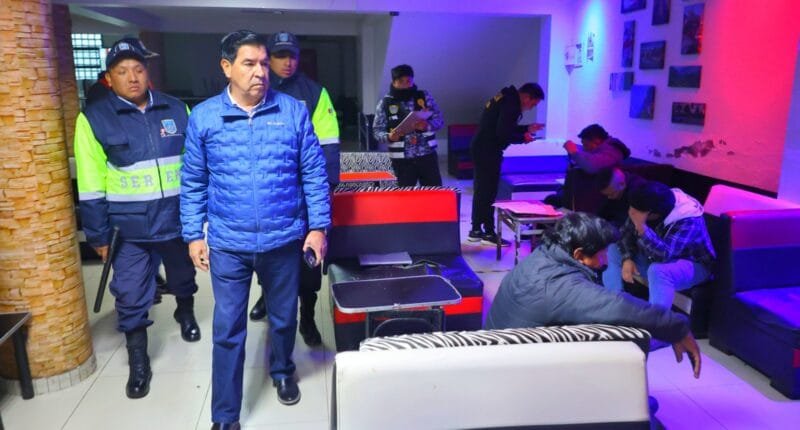 clausura night clubs clandestinos Bustamante Arequipa