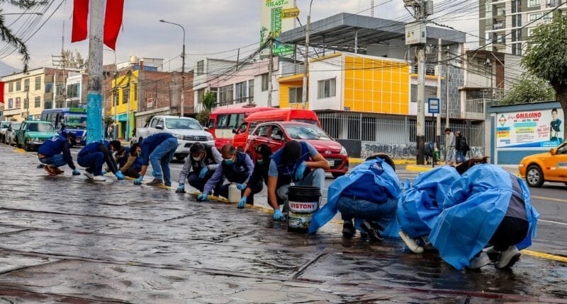 Arequipa recupera Av. Independencia por pintas ilegales