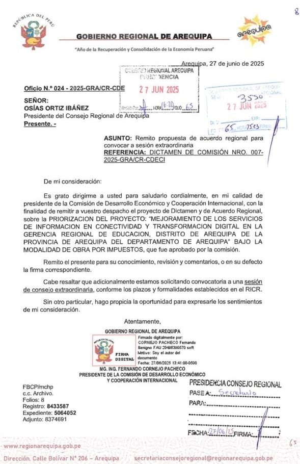 Ya hubo intentos para que el proyecto se encamine a través del Consejo Regional.