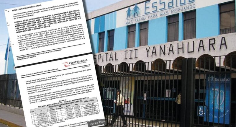 Emitieron descansos médicos irregulares en hospital de Yanahuara