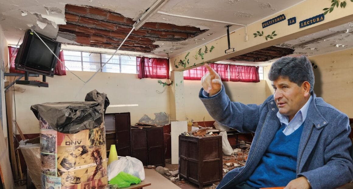 Colegios en crisis: obras paralizadas y aulas inseguras en gestión de gobernador Sánchez