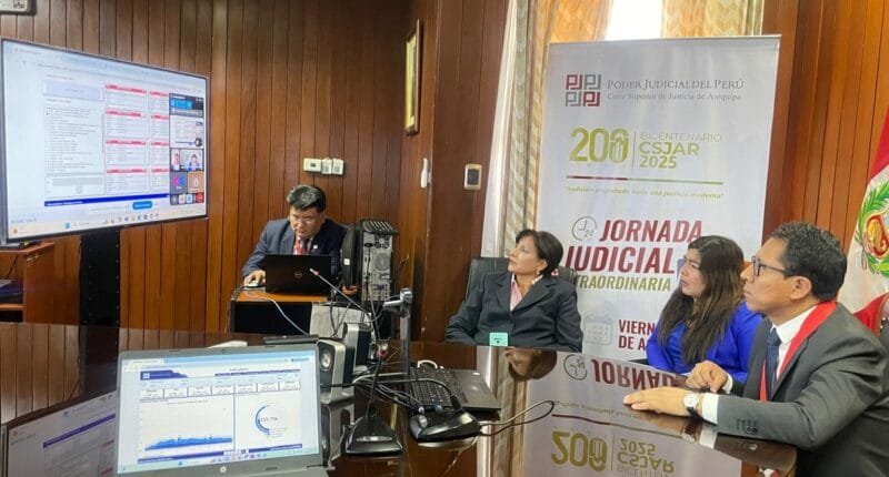 Corte de Arequipa lidera jornada judicial a nivel nacional