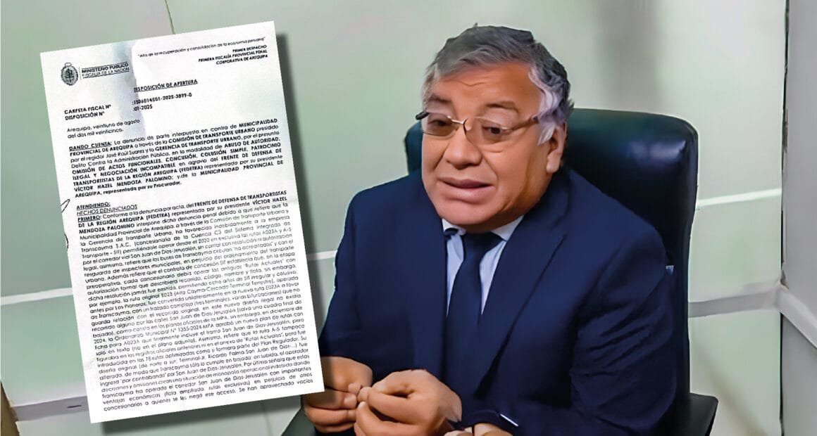 Investigan a regidor y exgerente de Transportes por presuntos favorecimientos en el SIT