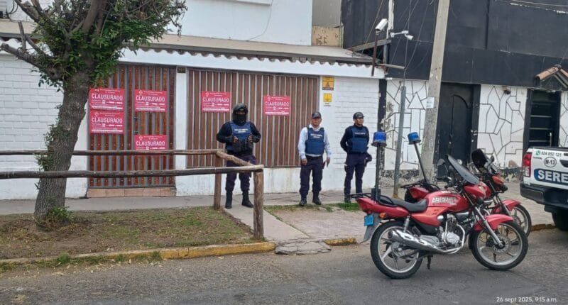 Arequipa refuerza clausura del local nocturno Jacarandá