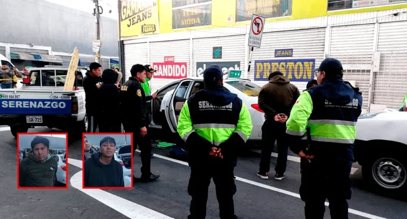 Serenos de Bustamante capturan a dos ladrones de autopartes