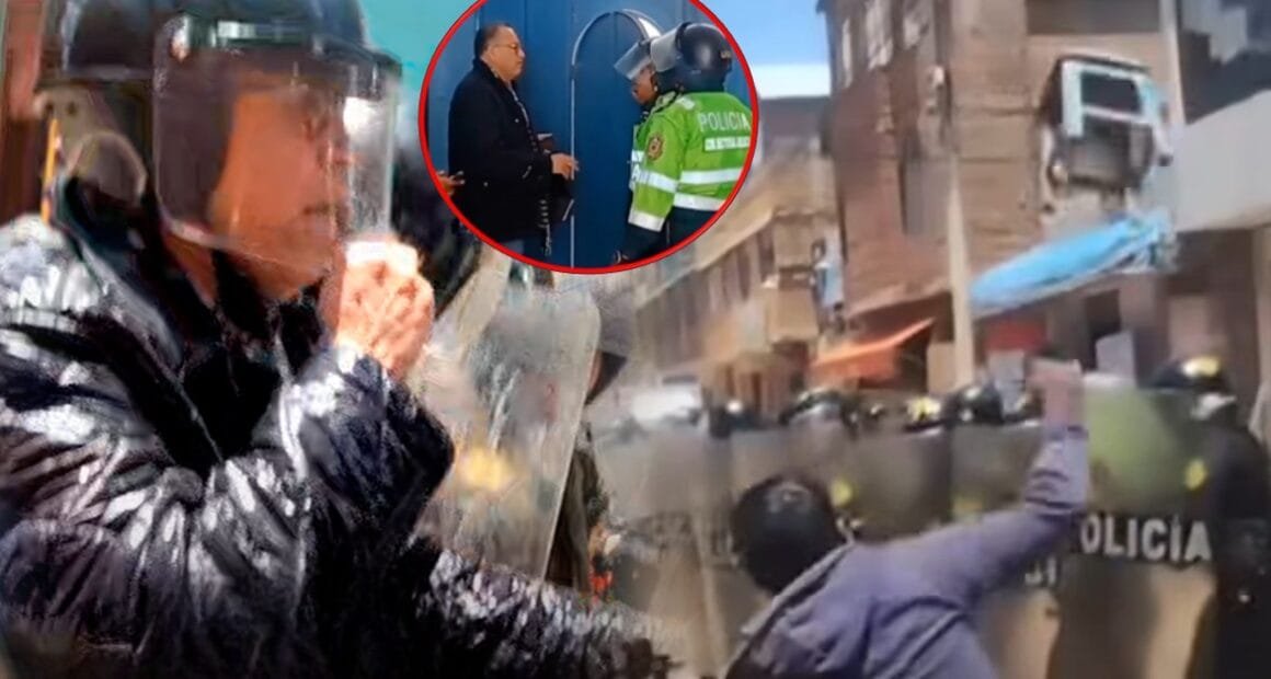 Phillip Butters enfrenta furia ciudadana y huye escoltado en Juliaca