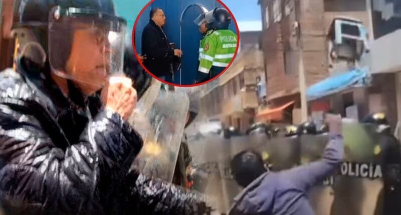 Phillip Butters enfrenta furia ciudadana y huye escoltado en Juliaca