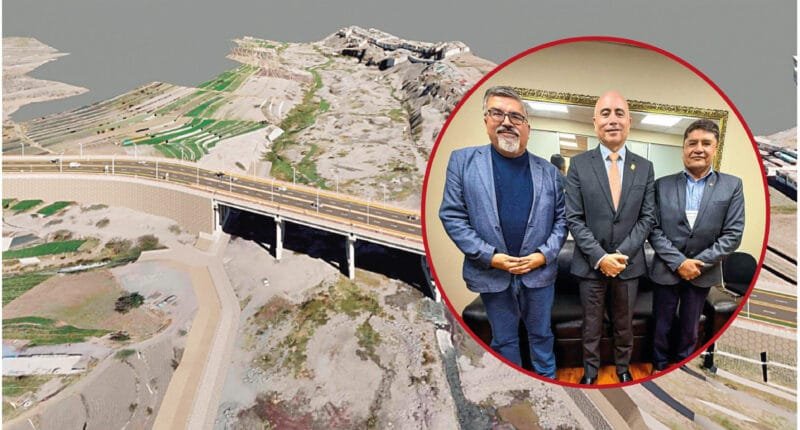 Alcalde de Arequipa gestiona financiamiento para puente Umapalca