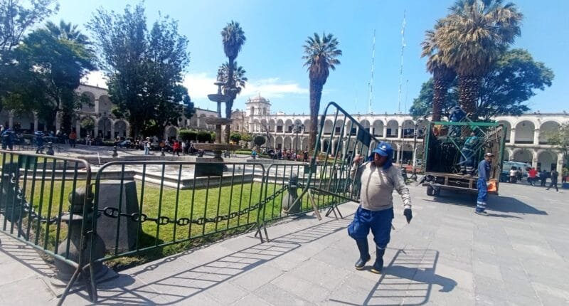 Arequipa colocará vallas en la Plaza de Armas por Halloween