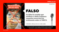 Es falsa la versión que atribuye a Delia Espinoza supuesta entrevista de testimonio sobre el MRTA 