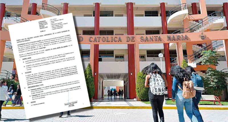 La Universidad Católica de Santa María nos demanda