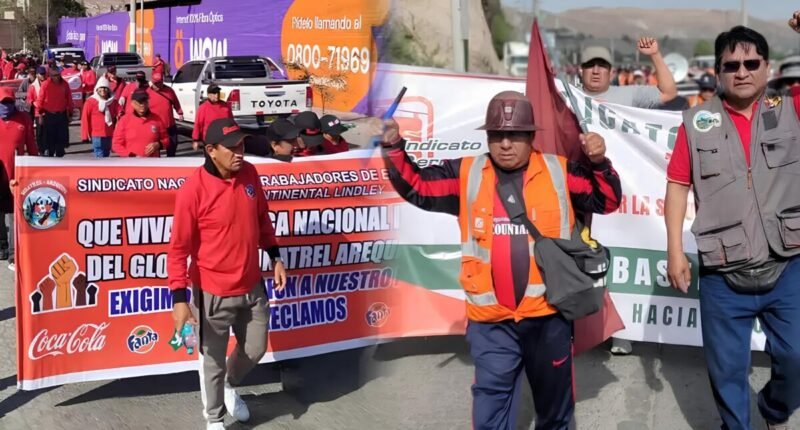 Sindicatos de Coca-Cola y Cerro Verde continúan en protestas