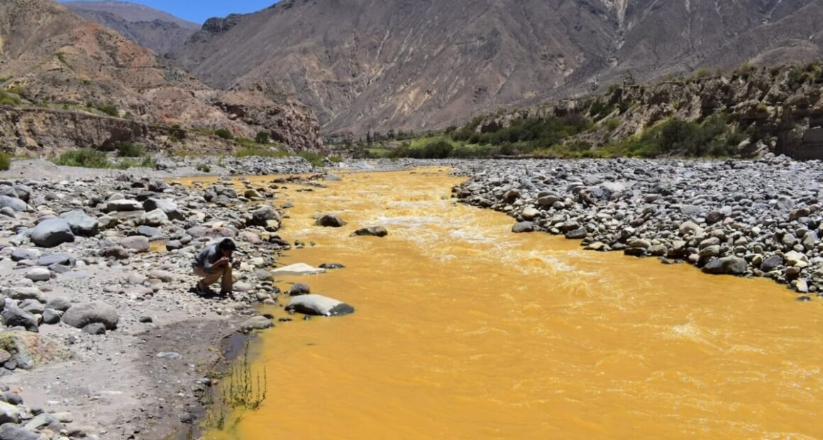Río Tambo vuelve a teñirse de amarillo