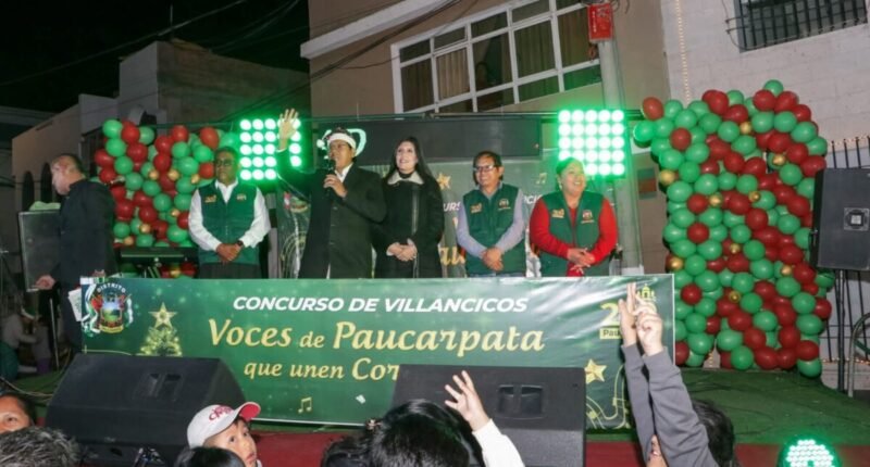 Paucarpata enciende la Navidad con música y unión