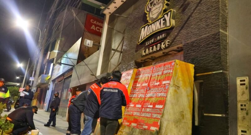 Bustamante cierra local reincidente que operaba clandestinamente