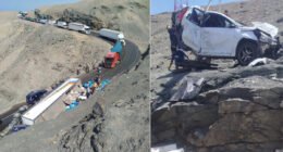 Choque en Panamericana Sur deja tres heridos