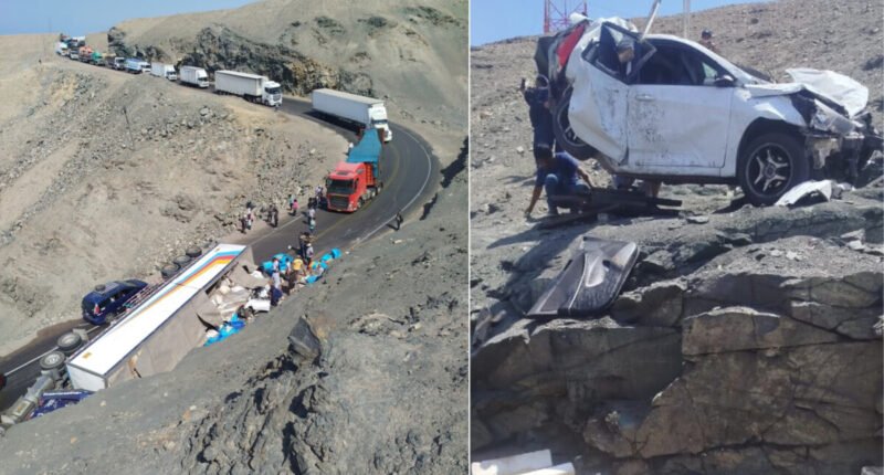 Choque en Panamericana Sur deja tres heridos