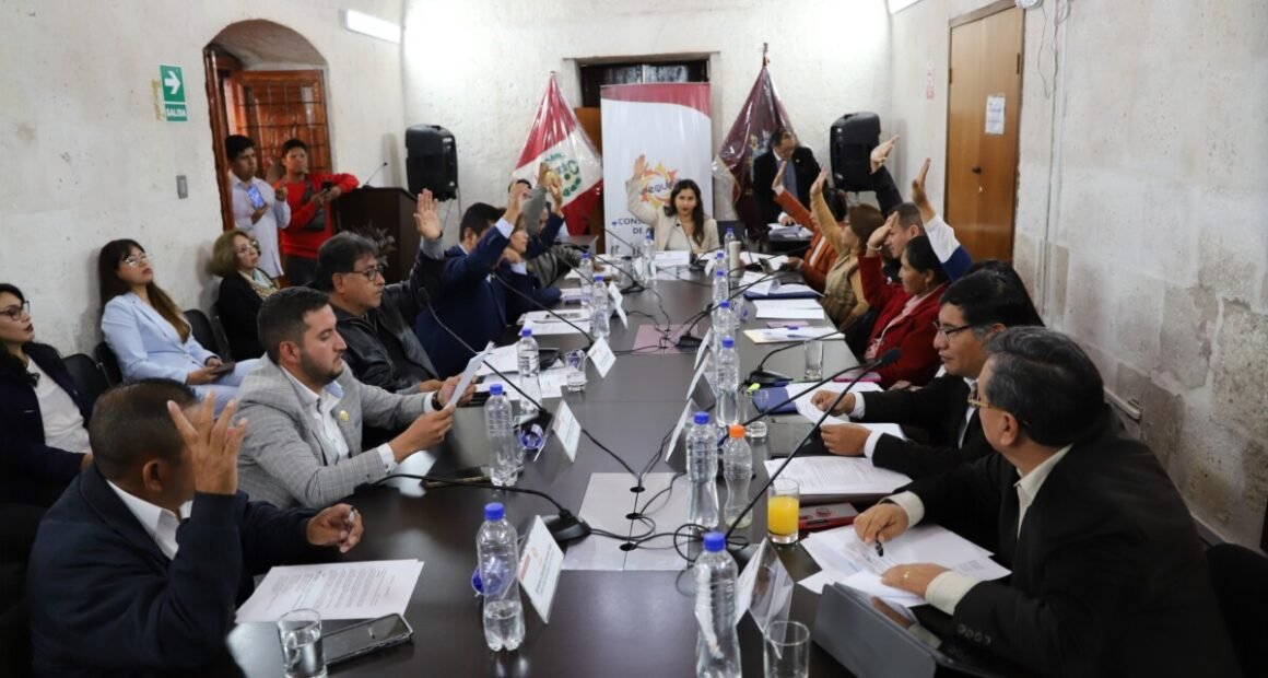 Repartija de comisiones en el Consejo Regional de Arequipa 