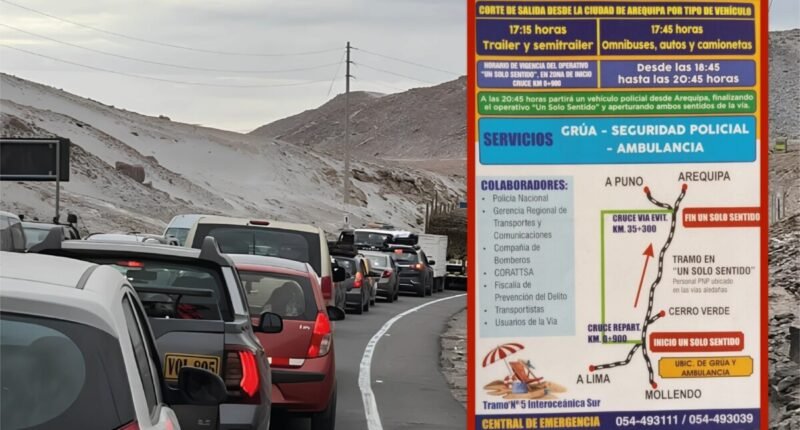 Arequipa aplicará carril único los domingos de verano