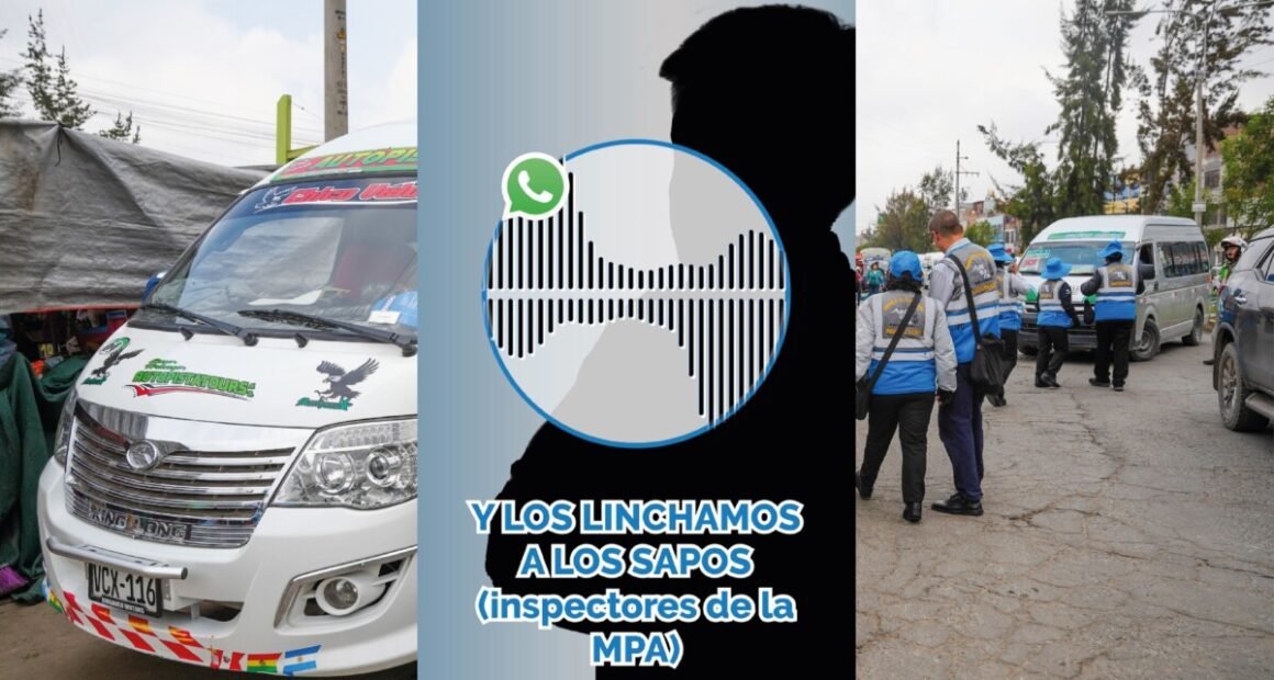 Audio revela que transportistas informales amenazan a inspectores 
