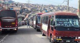 Transporte urbano vuelve a paralizarse en Paucarpata
