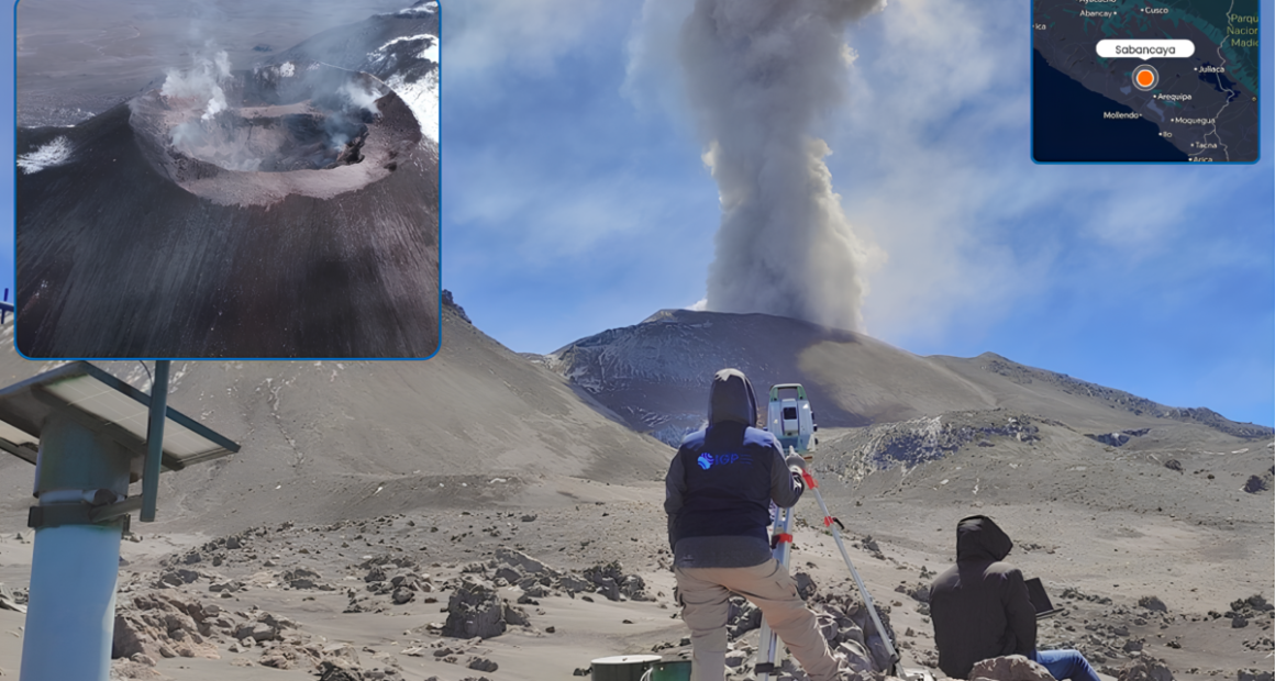 Sabancaya mantiene pulso eruptivo con explosión moderada