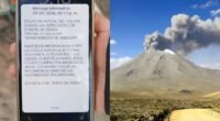 Explosión moderada del Sabancaya activa alertas